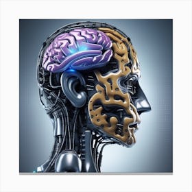 Robot Brain 7 Canvas Print