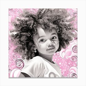 Afro Girl 51 Canvas Print