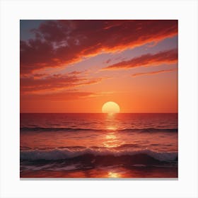Sunset Stock Videos & Royalty-Free Footage Canvas Print