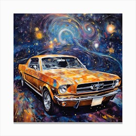 'Mustang In Space' Canvas Print