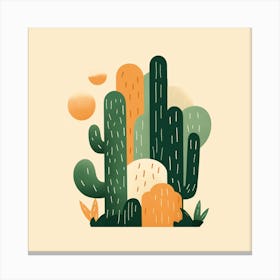 Cactus Illustration 7 Canvas Print