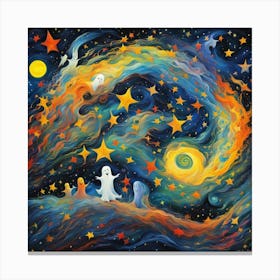 Ghosts In The Night Sky Canvas Print