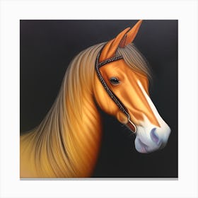 Golden Horse (1) Canvas Print