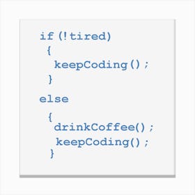 Keepcoding Canvas Print