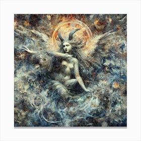 Angel Of The Sky Canvas Print