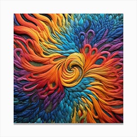 Colorful Abstract Painting 2 Canvas Print