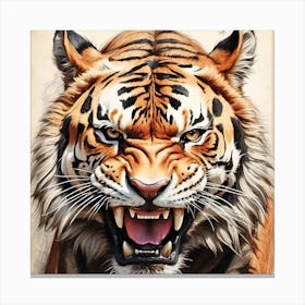 Tiger Painting Canvas Print