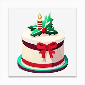 Christmas Cake 2 Canvas Print