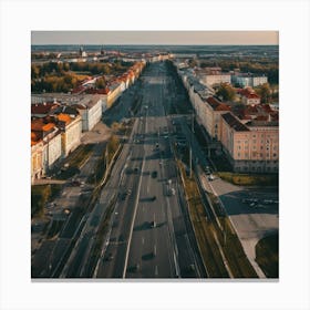 Aerial View Of A City 1 Canvas Print