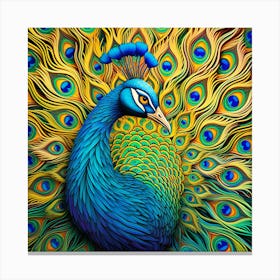 Peacock 10 Canvas Print