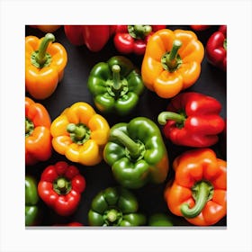 Colorful Peppers 25 Canvas Print