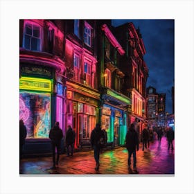 Harrogate At Night Canvas Print