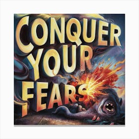 Conquer Your Fears 2 Canvas Print