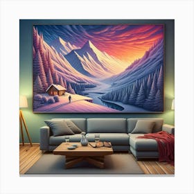 Landscape Painting Canvas Print