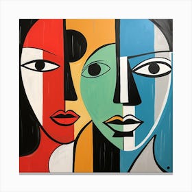 Three Faces Canvas Print