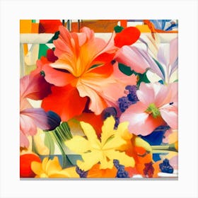 Iris Bouquet Canvas Print