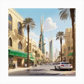 Cityscape Of Kuwait Canvas Print