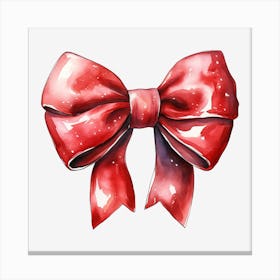 Red Bow 6 Canvas Print