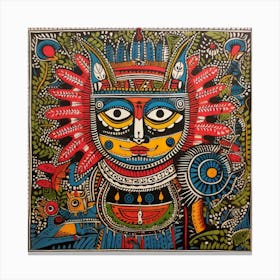 Indian Painting Madhubani Painting Indian Traditional Style 15 Canvas Print