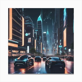 Futuristic City 3 Canvas Print