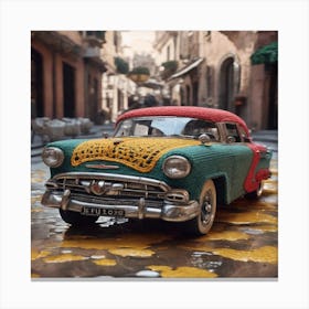 Crocheted Car Canvas Print