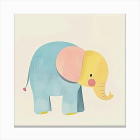 Charming Illustration Elephant 6 Canvas Print
