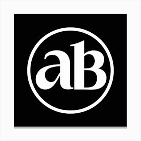 Ab Logo Canvas Print