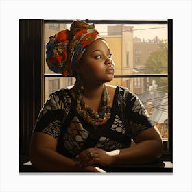 African American Woman 6 Canvas Print