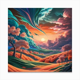 Landscape Painting 2 Canvas Print