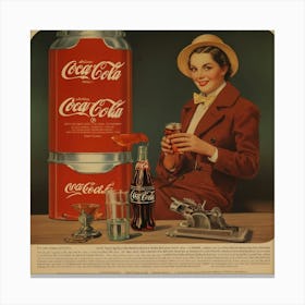 Default Default Vintage And Retro Coca Cola Advertising Aestet 0 (2) Canvas Print