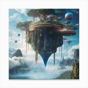 Floating Island Canvas Print