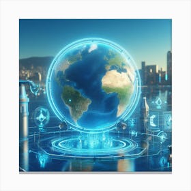 Futuristic World 1 Canvas Print