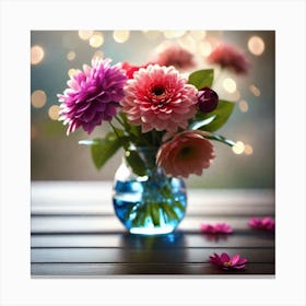 Flowers In A Vase 28 Canvas Print