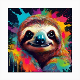 Dripping sloth Canvas Print