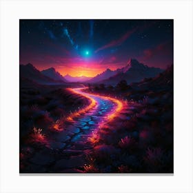 Road To The Stars 2 Canvas Print