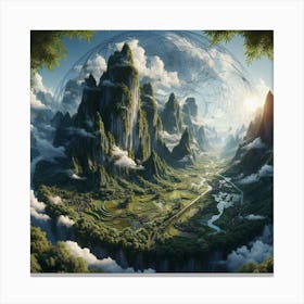 Chinese Landscape Canvas Print