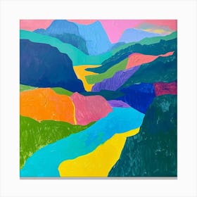 Colourful Abstract Triglav National Park Slovenia 2 Canvas Print