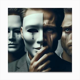 Man Behind the Mask-3 Canvas Print