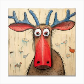 Abstract Moose 2 Canvas Print