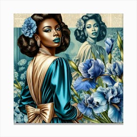 Blue Iris-1 Canvas Print