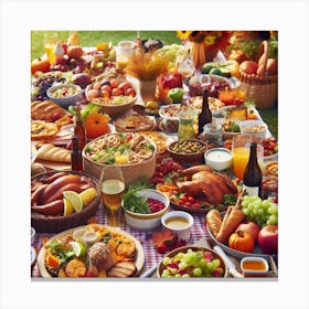 Thanksgiving Table 5 Canvas Print