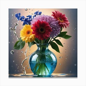 Flowers In A Vase 36 Canvas Print