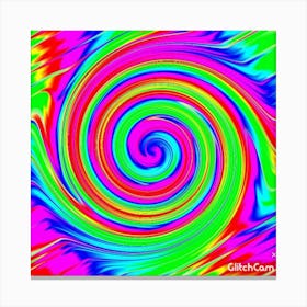 Psychedelic Spiral 27 Canvas Print