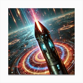 Anti Graviton Missile Closeup Canvas Print