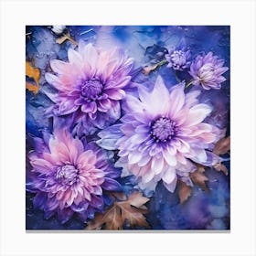 Dahlias 4 Canvas Print