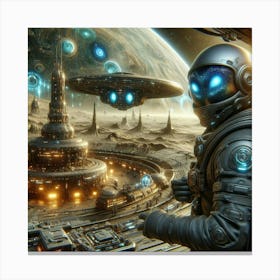 Alien Spaceship 1 Canvas Print