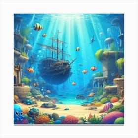 Under The Sea Canvas Print