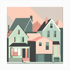 Houses In The City 1 Canvas Print