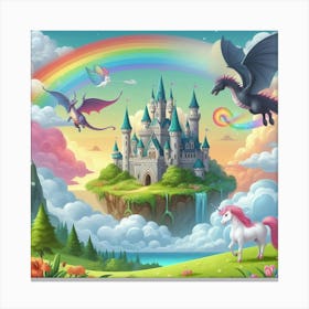 Fairytale Castle 1 Canvas Print