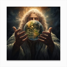 World In His Hands Canvas Print